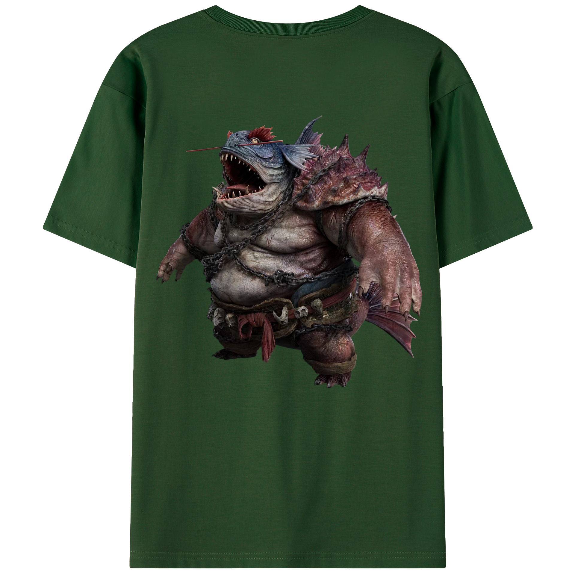 （画像用） Ne Zha 2 ナタ 魔童の大暴れ 綿100％半袖Tシャツ（背面プリント）